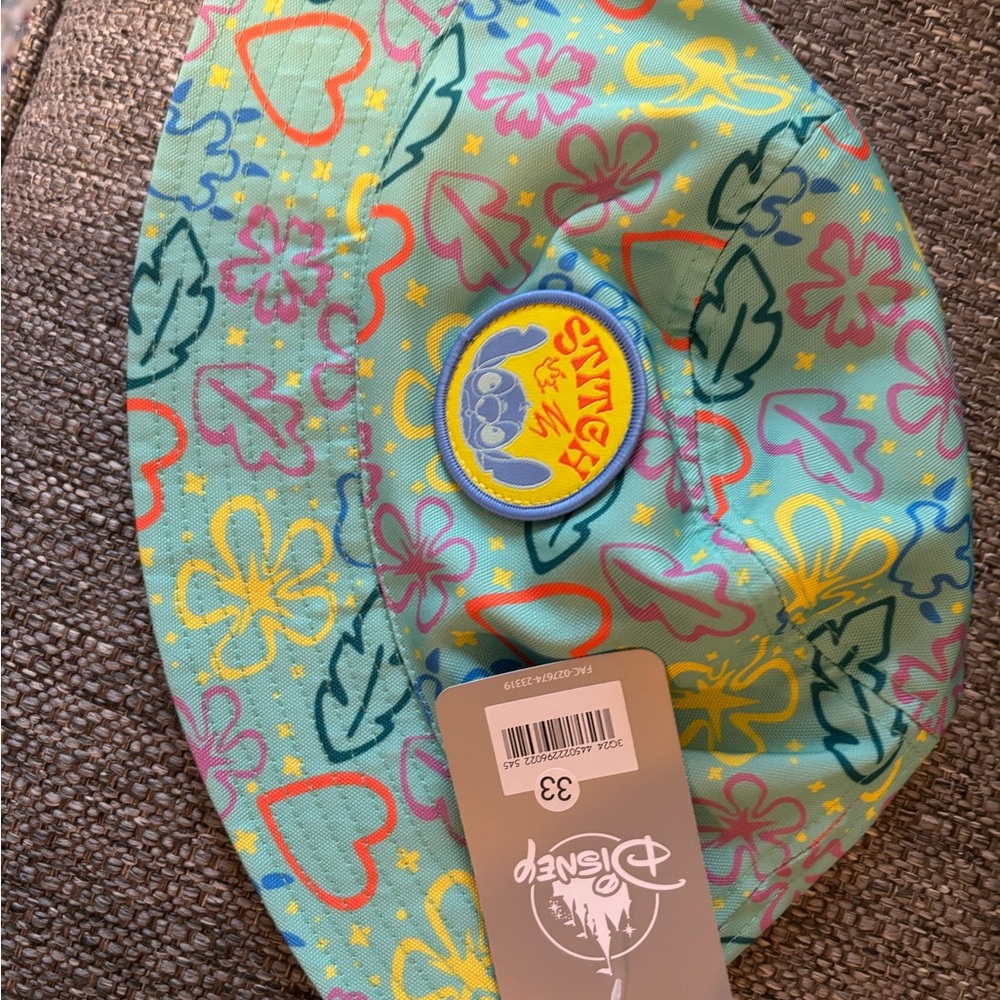 Disney Blue and Yellow Bucket Hat with Playful Design